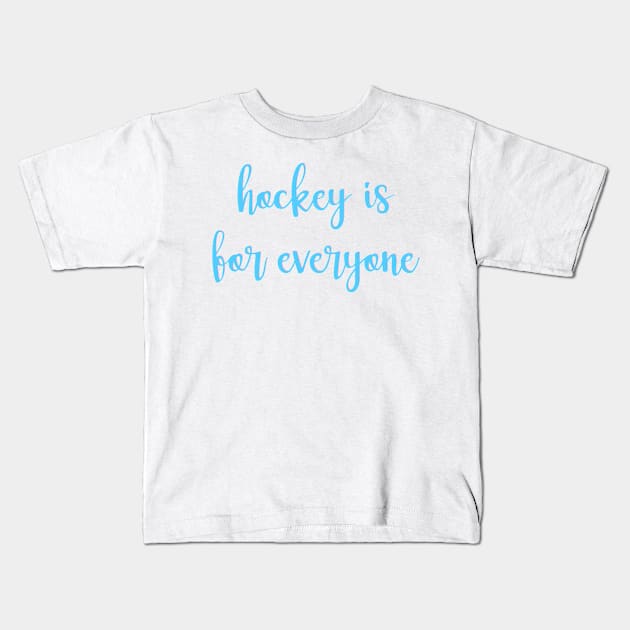 hockey is for everyone - trans flag Kids T-Shirt by cartershart